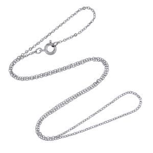 Vintage Sterling Silver 925 Cable Link Chain Necklace 16"